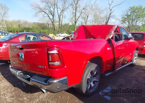 2019 Ram 1500 Laramie 4X4 5'7 Box from USA, damaged, VIN 1C6SRFJT0KN521694